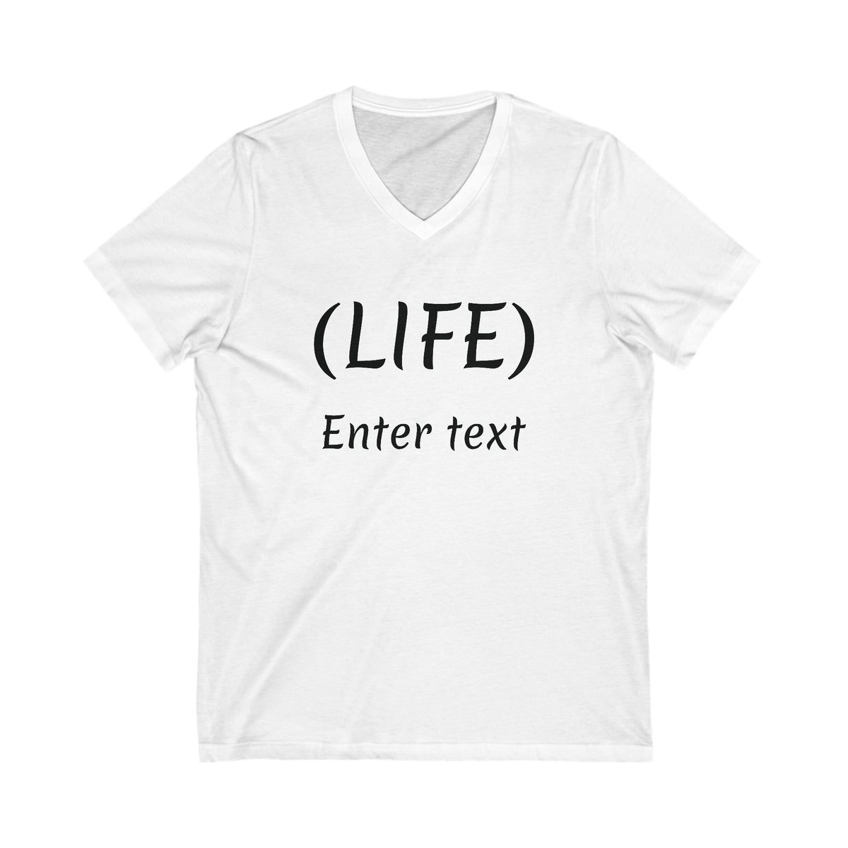 Unisex Jersey Short Sleeve V-Neck Tee